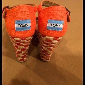 Toms Mixed Rope Wedge Sandals